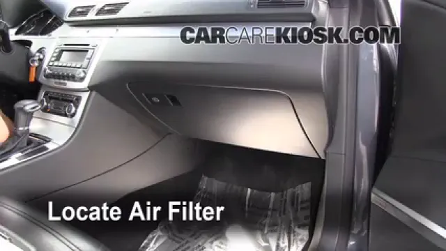 2009 Volkswagen CC Luxury 2.0L 4 Cyl. Turbo Filtro de aire (interior) Cambio